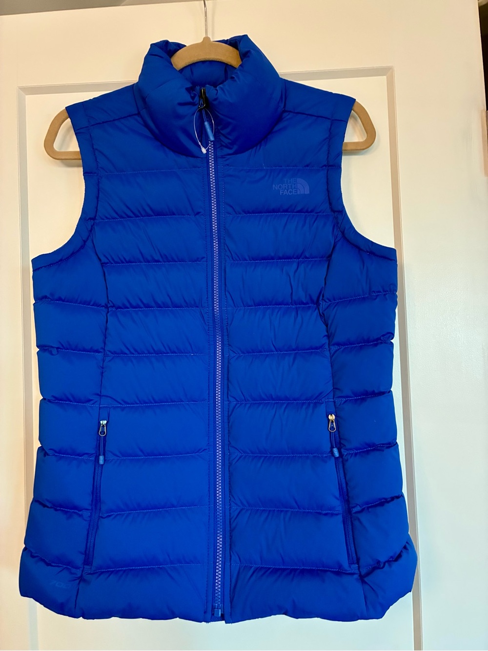 THE NORTH FACE Women's Stretch Down Vest Deep Blue M NEW